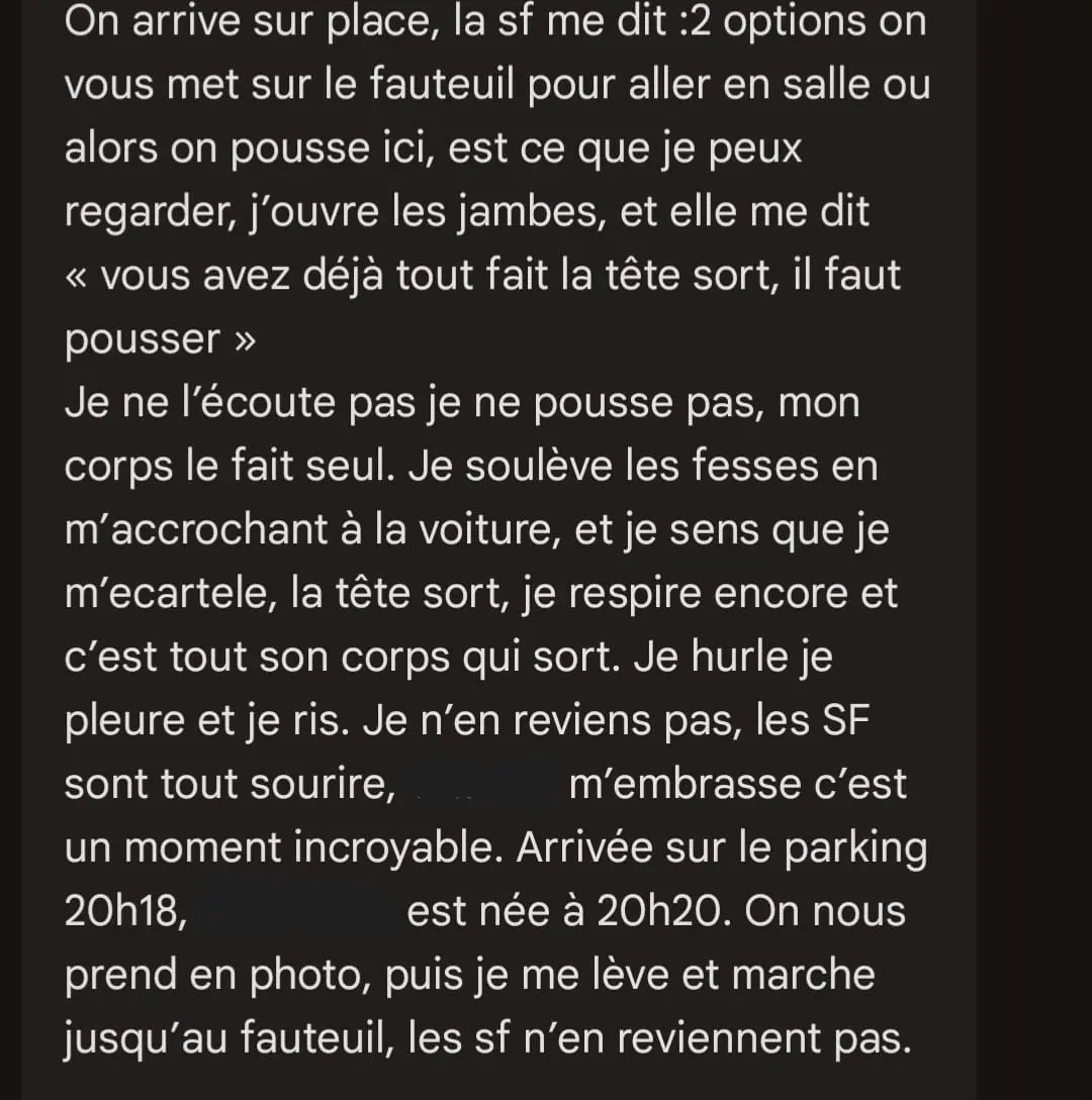 récit de naissance express et physio à l'hopital d'albi accouchement express physio à Albi